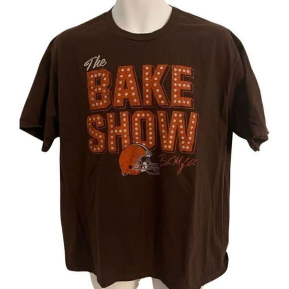 Cleveland Browns NFL Bake Show Brown T-Shirt. Size XL - Picture 1 of 5